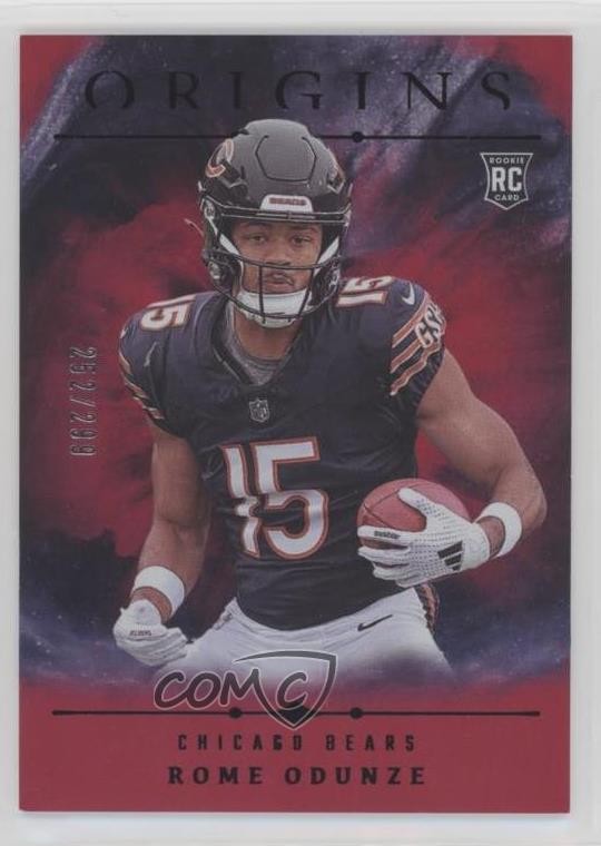 2024 Panini Origins Rookies Holo Red 252/299 Rome Odunze #105 08r6