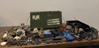 Vintage Accessories Lot For 12" GI Joe Locker, Weapons, Uniforms, Helmets, +++