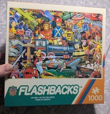 MasterPieces Flashbacks Toyland 1000 Piece Jugsaw Puzzle Open Box Complete