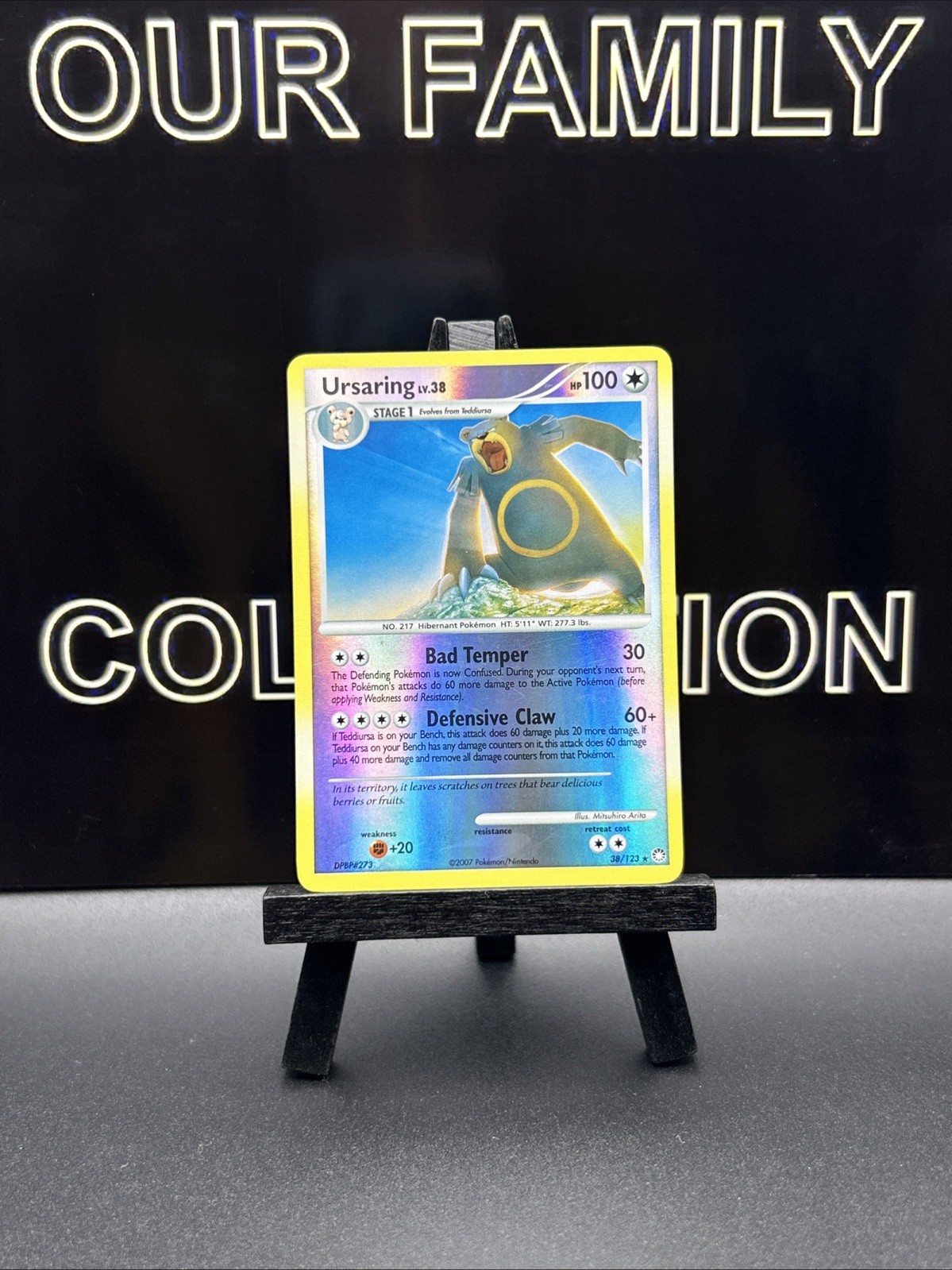 Pokémon TCG Ursaring 38/123 DP Mysterious Reverse Holo