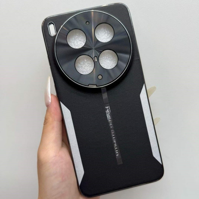 Plating Vegan Leather Back Case For vivo X300 X200 Ultra X200 Pro