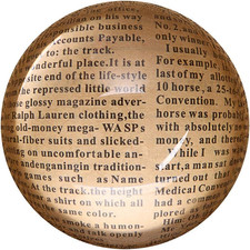 4" Crystal Glass Magnifier, Glide Paperweight Magnifying Glass Dome, Crystal Hal