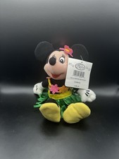 NWT Disney Store Minnie Mouse Hula Bean Bag Plush Beanie Vintage Tags