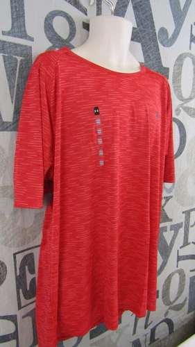 New Under Armour The Tech Tee Shirt Men 4XL Loose Fit Red/Black Gray MSRP $25 - Picture 2 of 9