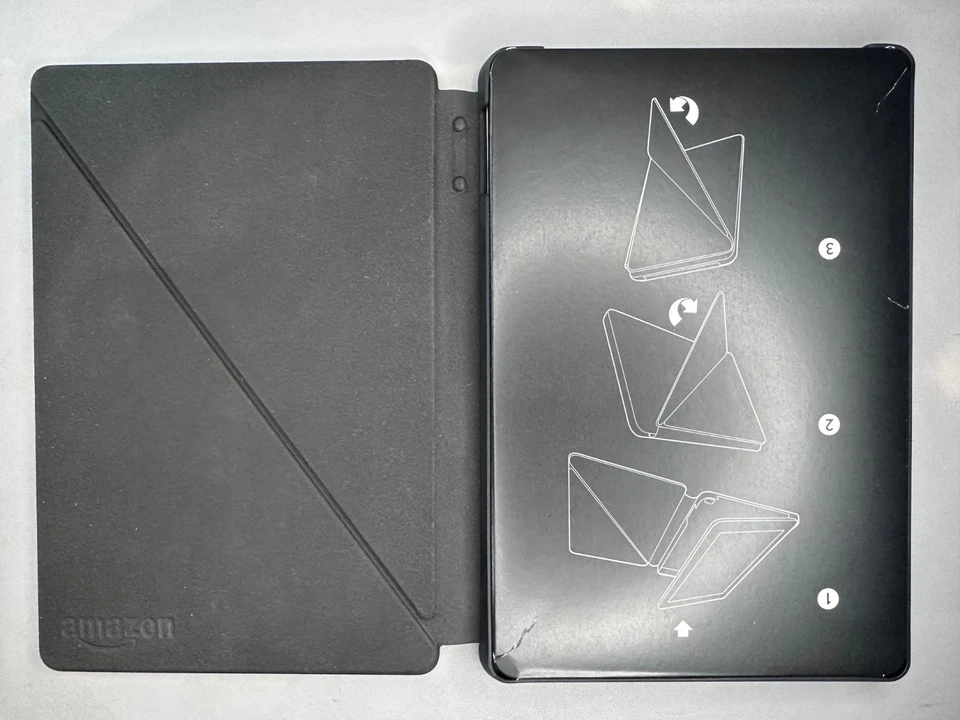 Genuine Standing Leather Magnetic Cover Case for Amazon Fire HD 7 (4th Gen 2014) - Image 3 of 4