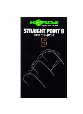Hooks Korda Straight Point Barbless   Wide Gape, Strong Carp Hooks