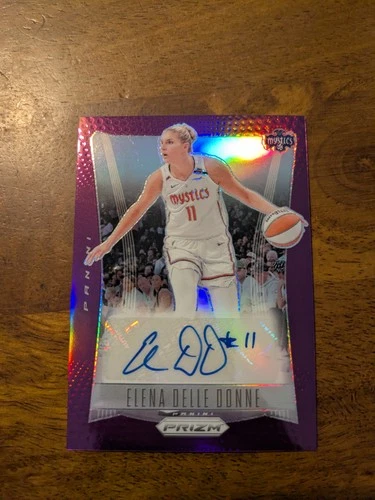 2024 Panini Prizm WNBA Elena Delle Donne Throwback Signatures Purple #/49