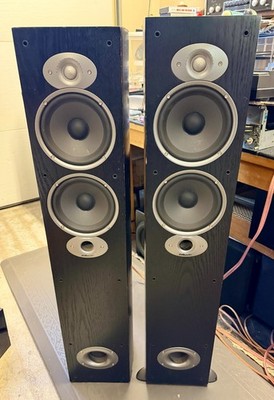 Pair of Polk Audio RTi A5 Floor Speakers 250W 3-Way Black; Tested SEE VIDEO