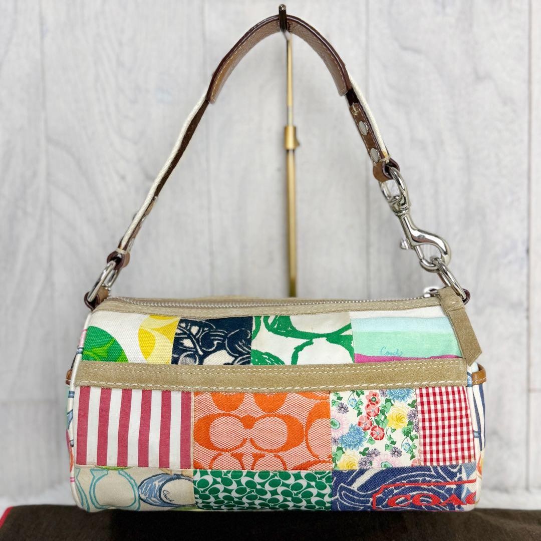 COACH Multicolor Signature Patchwork Shoulder Bag… - image 3