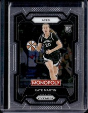 2024-25 Prizm Monopoly WNBA #40 Kate Martin Rookie RC Las Vegas Aces (59C)
