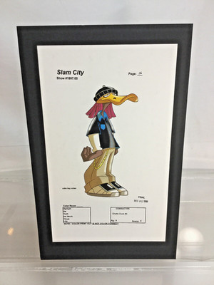 STEVE MITCHELL STUDIO COMIC ART SLAM CITY GHETTO DUCK #4 PROOF 1999 