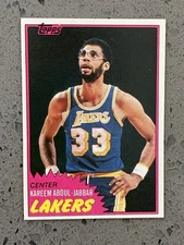 1981-82 Topps 🏀 #20 Kareem Abdul-Jabbar Lakers NM-MT from Vending Box 🏀