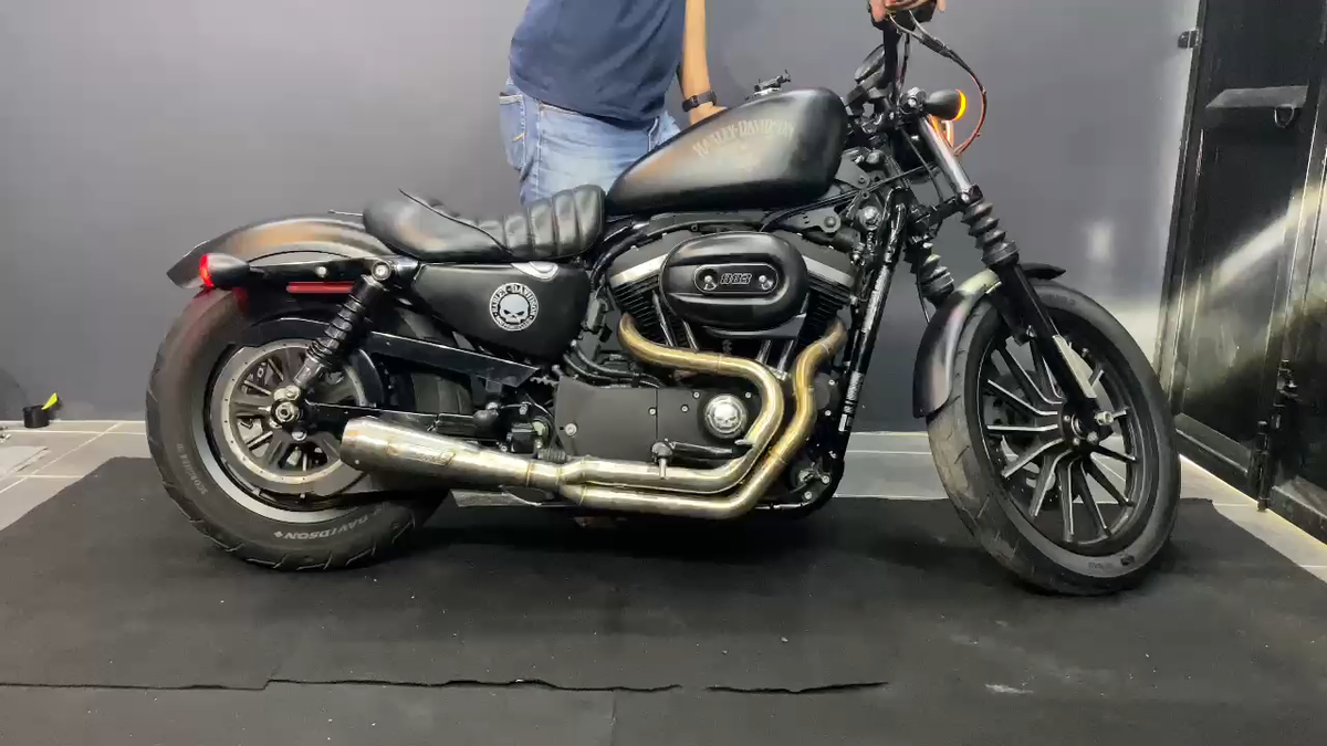 Exhaust Pipe 2 Into 1 Harley Davidson Sportster XLH883 XL883