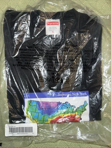 T shirt Supreme NOIR NY « crappy » météo MOYEN