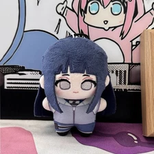 Hyuga Hinata 10cm Plush Toy Cosplay Keychain Pendant Doll