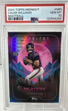 2024 Topps Midnight  Caleb Williams Nightball 🔥 PSA 10 🔥 RC- Pop 3 Chicago