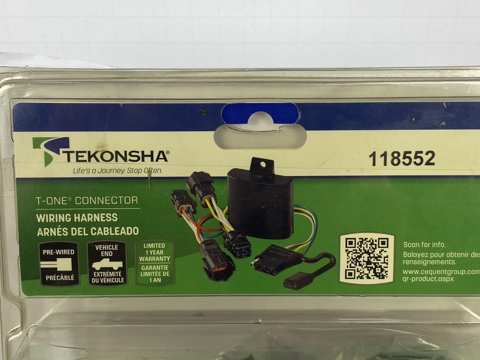 118552 KIT DE CABLEADO DE REMOLQUE CONECTOR T-ONE TEKONHA DODGE/JEEP/CHRYSLER *SELLADO* Foto 3 de 4