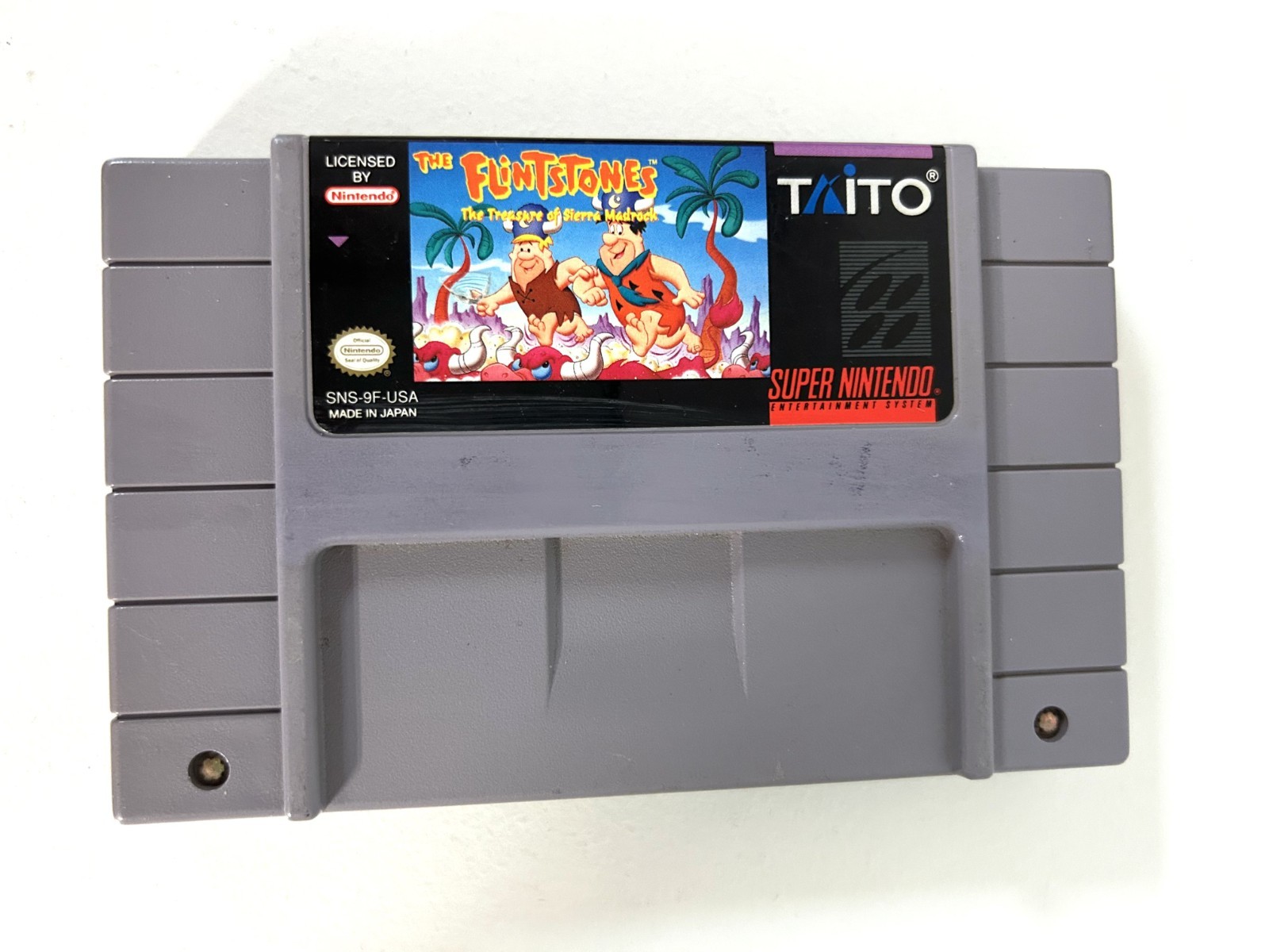 Auténtico SNES Super Nintendo The Flintstones Treasure of the Sierra Madrock