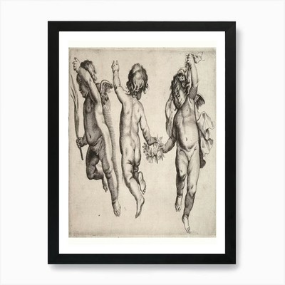 Amor Kunstdruck gerahmt Wandbild Poster Leinwanddruck Bild