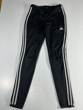 Adidas Women  s Black Track Pants 3 Stripe Activewear Size XS