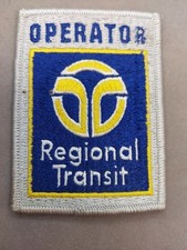 Vintage Embroidered Patch Regional Transit Operator Logo Patch Tramway Railway