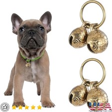 Brass Copper Dog Cat Collar Bells Set Pet Tracking Accessories Loud Sound New