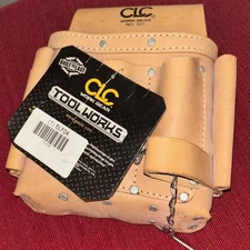 CLC Custom Leathercraft~**SUEDE CARPENTERS NAIL & TOOL BAG**~8 Pockets-