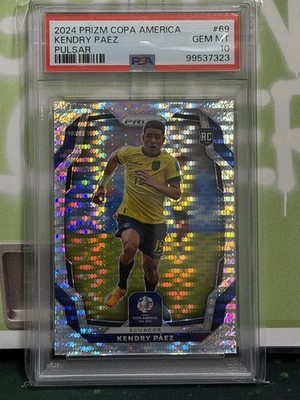 2024 Panini Prizm CONMEBOL Copa America - Pulsar Prizm #69 Kendry Paez PSA 10