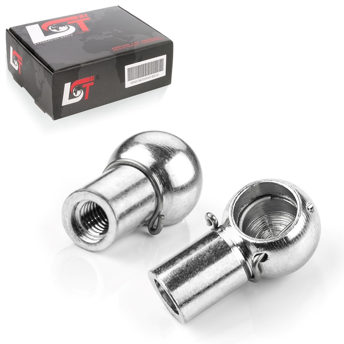 2X Ball Joint Mount Gas Spring M6 Thread 10Mm Ball Joint For PORSCHE
