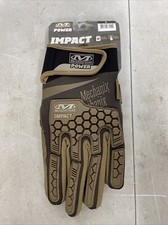 Mechanix Wear M-Pact Gloves Brown Touchscreen Capable Thermoplastic Rubber TPR 