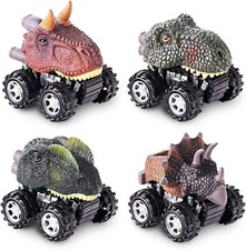 Dinosaur Pull Back Cars for Kids Durable BPA-free Non-Toxic Durable Plastic NEW
