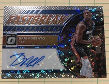 2017-18 Optic Fastbreak Signatures BAM ADEBAYO 🔥Heat🔥🏀 Hot FB-BAM