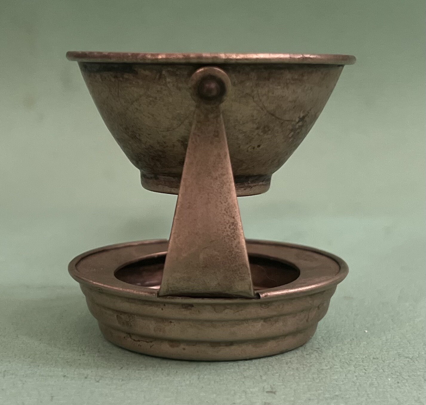 Antique Allco Swivel Tea Strainer with Black Wooden Handle