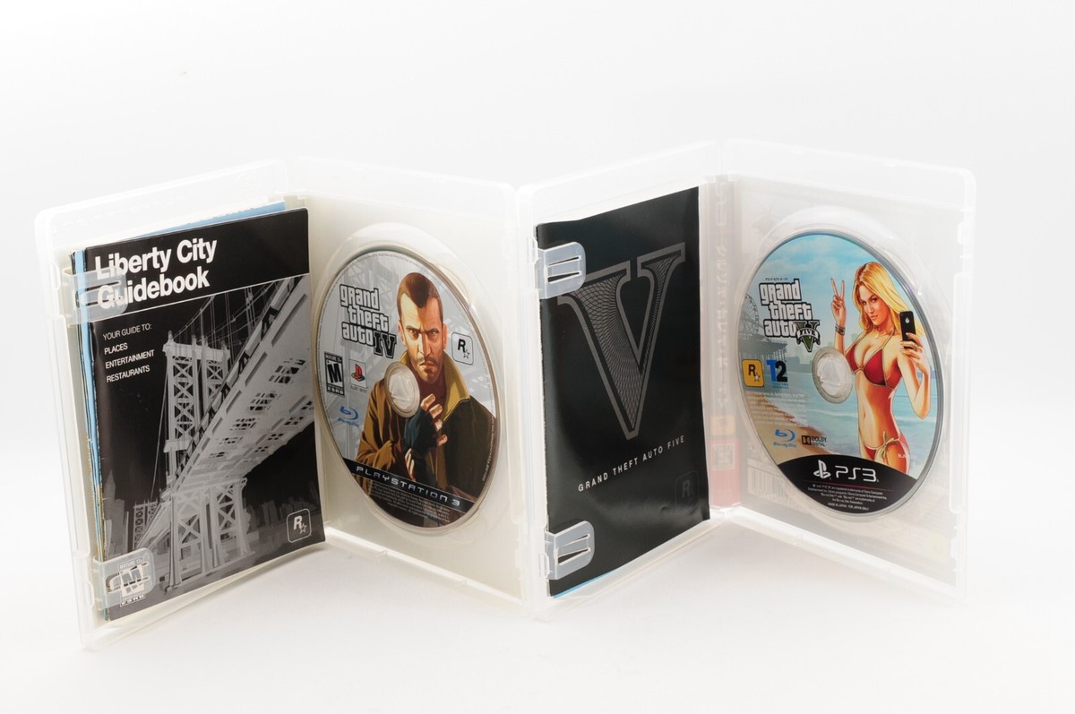 ps3 本体　カセット付き　グラセフ4.5 Lot 2 Grand Theft Auto 4 5 PS3 PlayStation 3 Japan JP Game