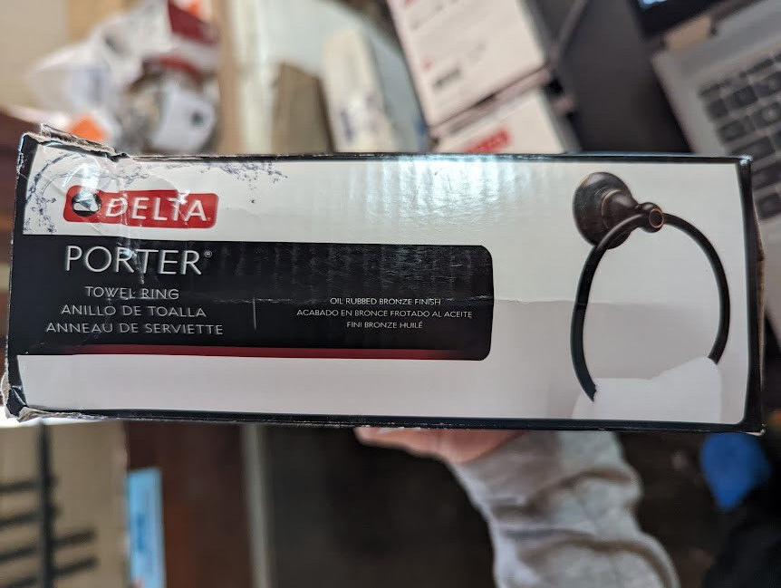 Delta 78446OB1 Porter Towel Ring in Oil Rubbed Bronze eBay