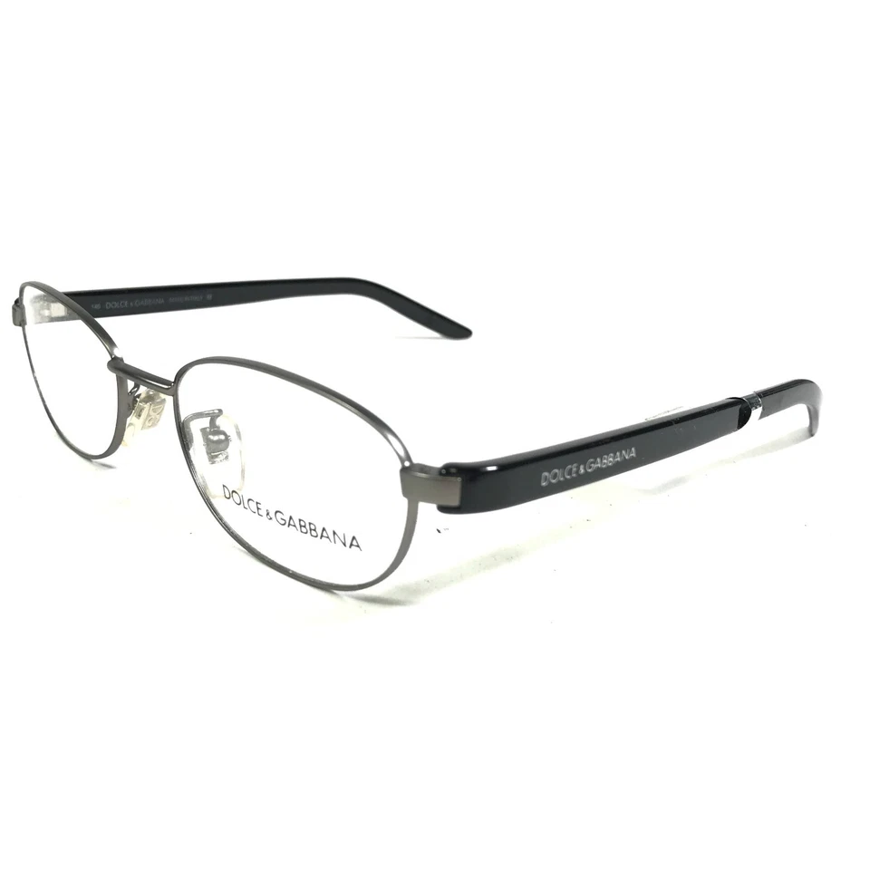 Monturas para gafas Dolce & Gabbana DG 351 065 negro gris borde de alambre redondo 51-18-140 Foto 4 de 4