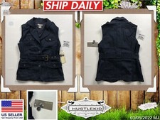 New Kenar Navy Marines Utility Vest Pockets Built Safari Adventure Medium Women