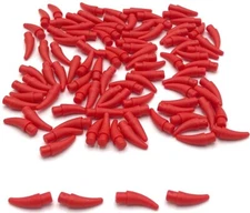 Lego 100 New Red Barb Claws Horns Tooth Small Parts