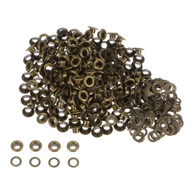 300er Set Ösen Set Metallösen 3mm 1/8'' Ösen für Schuhe Kleidung Bronze