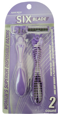 Assured Six Blade disposable razors