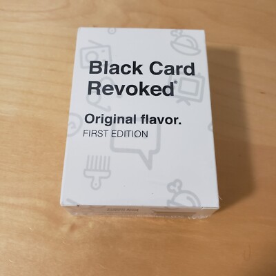 black card revoked first edition Black Card Revoked - Original Flavor First Edition New Sealed