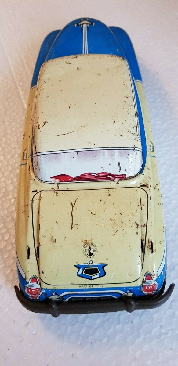 Grande Voiture Miniature Joustra En Tôle - Années 60 - Voiture De Sport Française
