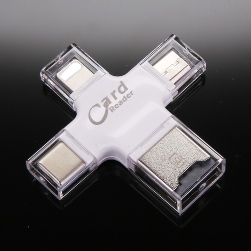 All in one 1 TF Card Reader for iPad iPhone Type C Micro USB Android Phone PC - 第 1/13 張圖片