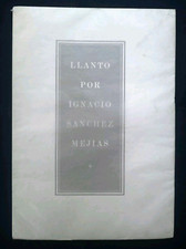 Federico Garcia Lorca Llanto por Ignacio Franco Riva 1963 poesia spagnola 900