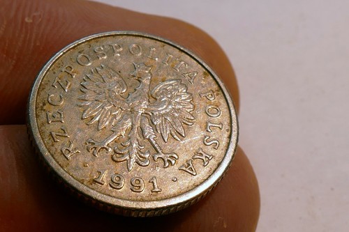 50 Groszy coin Poland 1991 Polska eagle - Picture 5 of 7