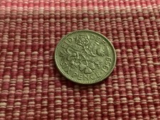 1959 Sixpence Coin Queen Elizabeth II
