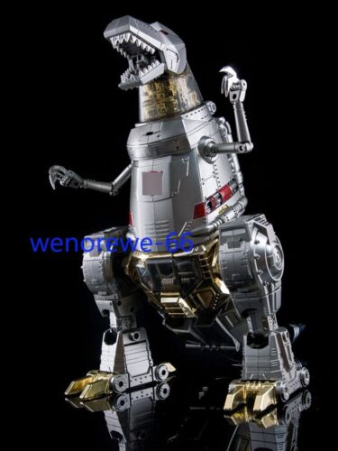 New 4th Party MP-08 MP08 Oversized King Grimlock Prime Stainless Steel Color Ver - Picture 11 of 21
