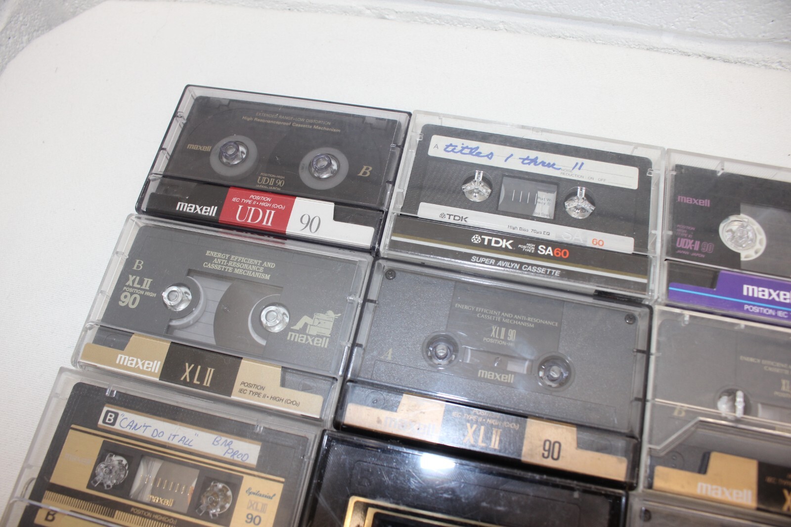 LOT of 28! HIGH BIAS TYPE II CASSETTE TAPES USED, SOLD AS BLANKS