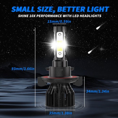Para Nissan Sentra 2004-2012 Combo H13 + H11 LED Faros Antiniebla Bombillas 6000K - Imagen 9 de 18