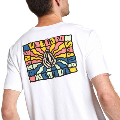Volcom Day Waves T-Shirt Mens Med & Large Surf Skate Graphic Tee NWT